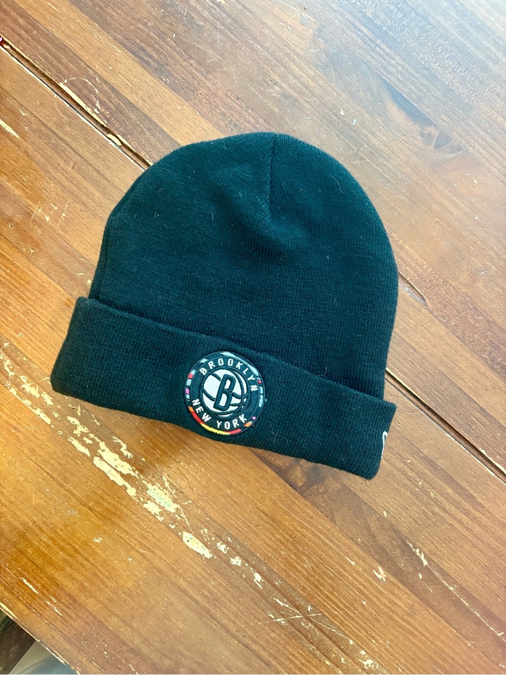New Era Black Brooklyn Nets Cuffed Beanie
